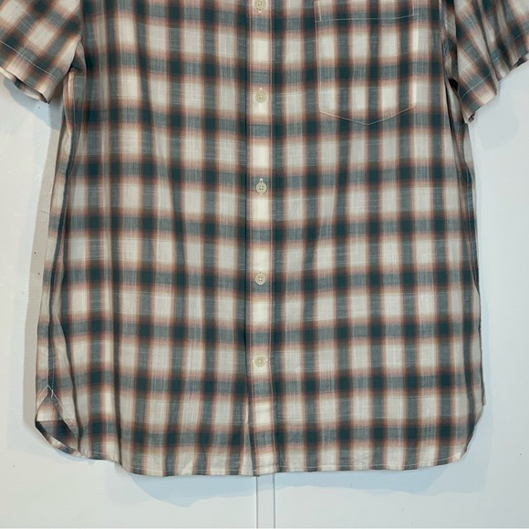 Vince Shadow Classic Fit Plaid Short Sleeve Shirt in Off White/Palisades… - Picture 3 of 10